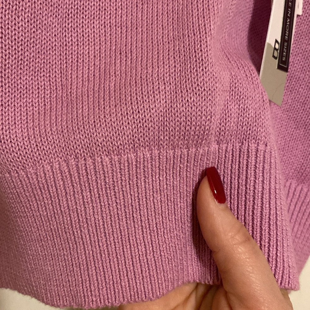 🎀 5/$20 🎀 NWT Bp Knit Crochet Tank Top Tulip size in purple tulip - Picture 4 of 13